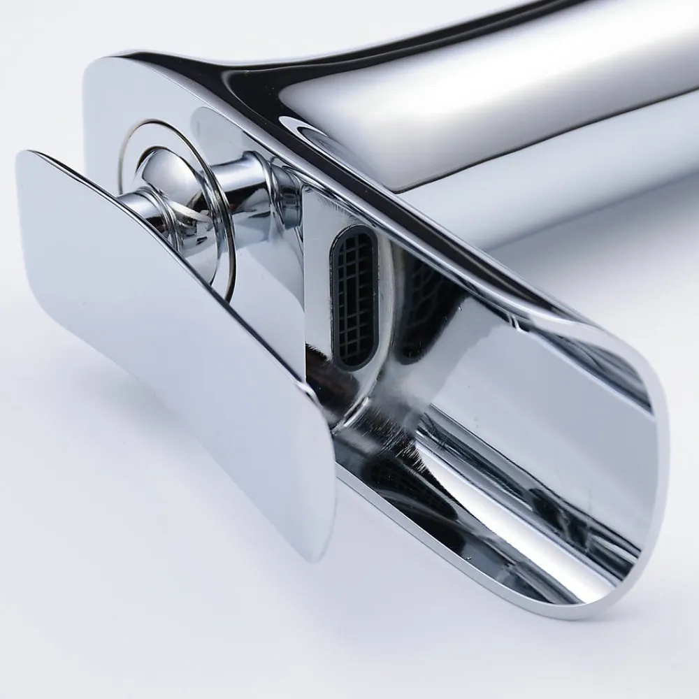 Kroos Robinet vasque jet cascade, style contemporain - Chromé