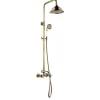 Colonne De Douche Thermostatique|Rousseau Colonne de douche avec robinet mélangeur Retro - Vieux-bronze