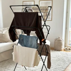Etendoir À Linge|RORETS Rörets Séchoir à linge Rise - Construction pop-up - 140x49x61 cm