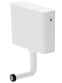 Siamp Réservoir WC 7.5L semi-bas simple touche, Tosca