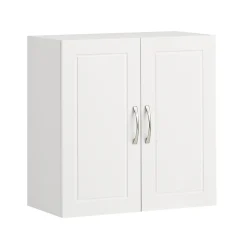 Armoire De Salle De Bains|Meuble De Salle De Bains Faible Profondeur|Sobuy Salle de Bain Suspendue Placard Commode Murale, 2 Portes, FRG231-W,