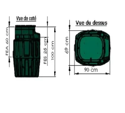 Wc Chimique Et Broyeur|SFA SANIREL 420 EVO Pompe de relevage maison individuelle EAUX CHARGEES (WC) mono pompe 414