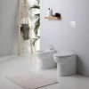 Wc À Poser|Kiamami Valentina Sanitaires Au Sol Paire De Wc Et Bidet En Céramique - Patascoss