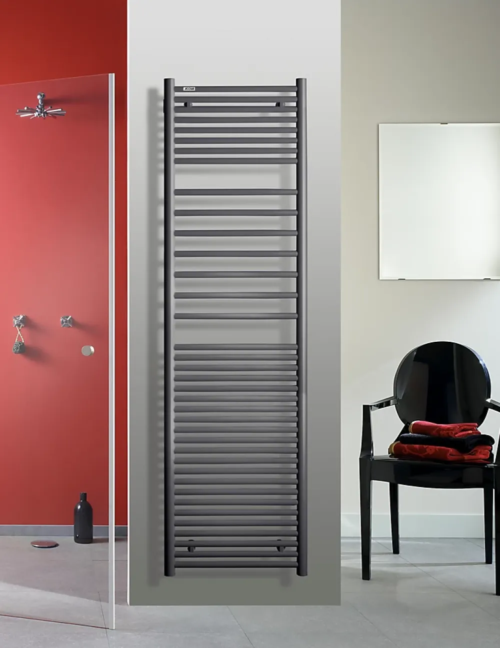 Sèche-Serviettes Eau Chaude|Acova Sèche serviette eau chaude Angora anthracite 795W