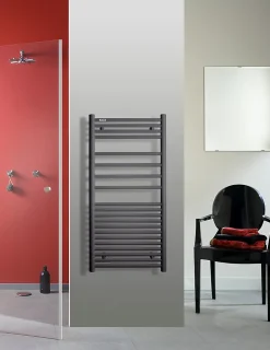 Sèche-Serviettes Eau Chaude|Acova Sèche serviette eau chaude Angora anthracite 460W
