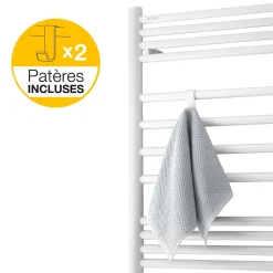 Acova Sèche serviette eau chaude Angora gris 795W