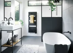 Sèche-Serviettes Soufflant|Sauter Sèche serviette électrique Asama II noir + soufflerie 1750W