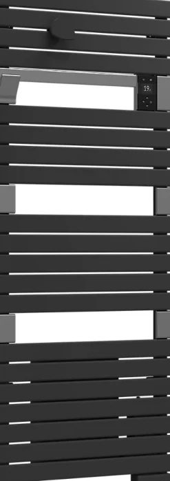 Sauter Sèche serviette électrique Asama II anthracite + soufflerie 1750W