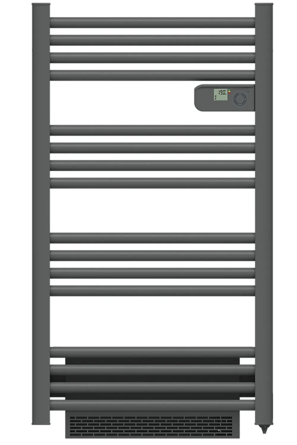 Sèche-Serviettes Soufflant|Carrera Sèche serviette électrique Alani gris + soufflerie 1500W