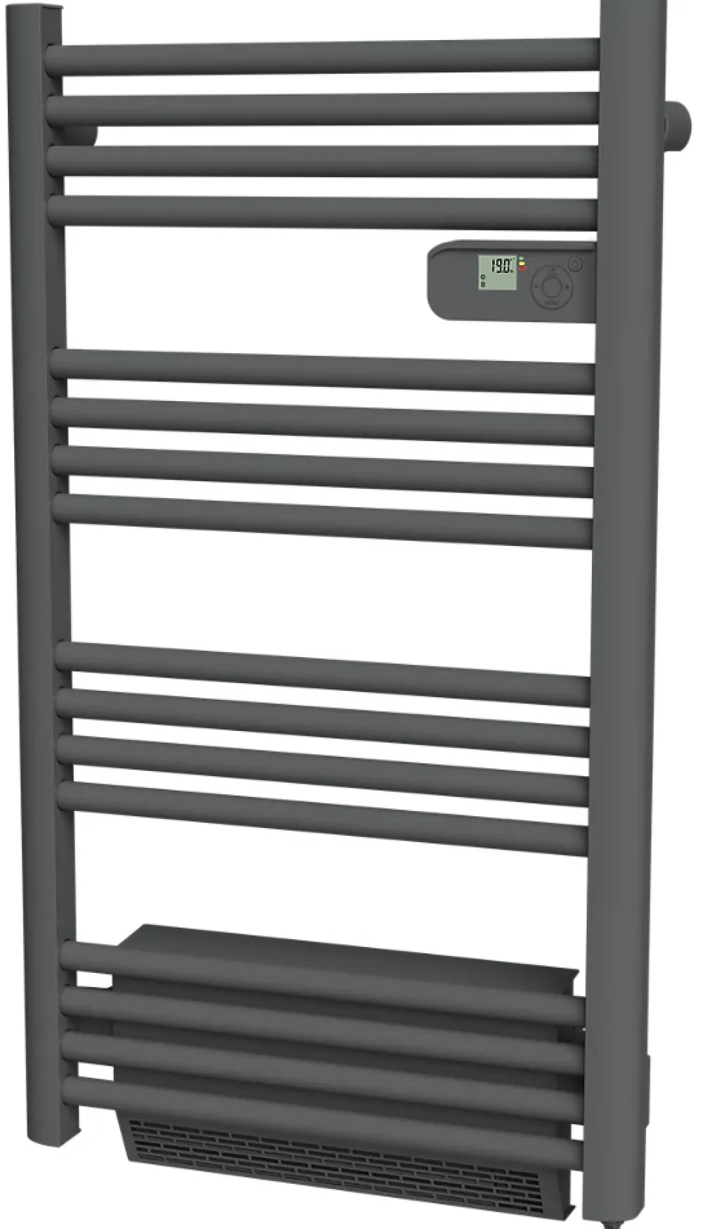 Sèche-Serviettes Soufflant|Carrera Sèche serviette électrique Alani gris + soufflerie 1500W