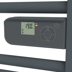 Sèche-Serviettes Soufflant|Carrera Sèche serviette électrique Alani gris + soufflerie 1500W