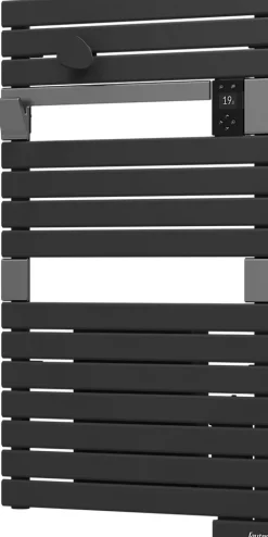 Sauter Sèche serviette électrique Asama II anthracite + soufflerie 1500W