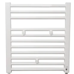 Sèche-Serviettes Électrique|Autres Sèche serviette salle de bain eau chaude FINIMETAL Tahiti 257 W blanc 55 x 50 Cm