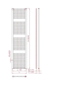 Siko Sèche serviette Thermal Trend blanc 185x60 cm (KD6001850)