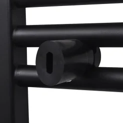 Sèche-Serviettes Eau Chaude|Vidaxl Sèche serviettes eau chaude à rails incurvés noir 500 x 764 mm