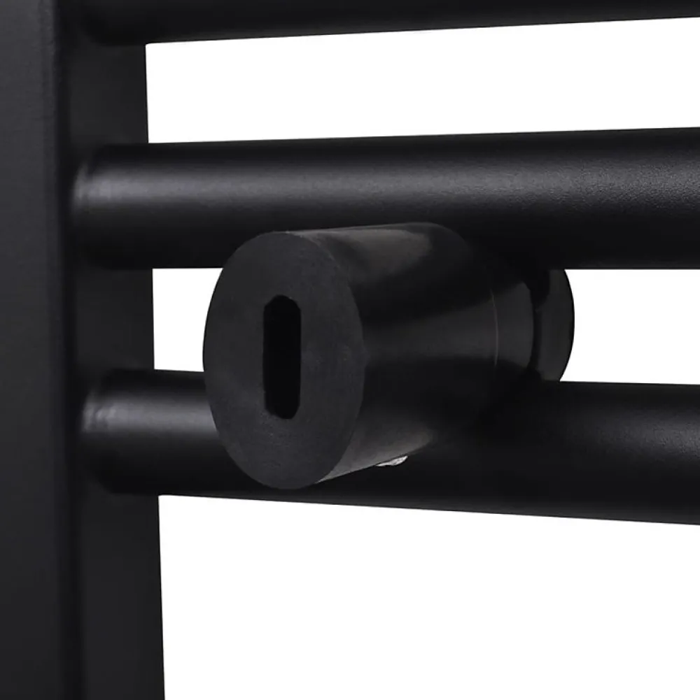 Sèche-Serviettes Eau Chaude|Vidaxl Sèche serviettes eau chaude à rails incurvés noir 500 x 764 mm