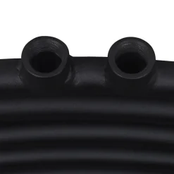 Sèche-Serviettes Eau Chaude|Vidaxl Sèche serviettes eau chaude à rails incurvés noir 500 x 764 mm