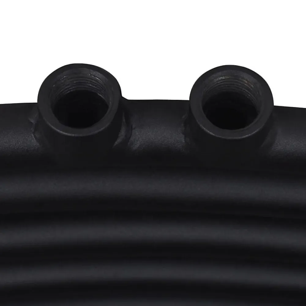 Sèche-Serviettes Eau Chaude|Vidaxl Sèche serviettes eau chaude à rails incurvés noir 500 x 764 mm