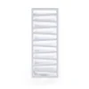 Matisere Sèche-serviette chauffage central blanc de 1310mm de haut et 500mm de large. - 490 Watt - ZIG1310/500ZXB