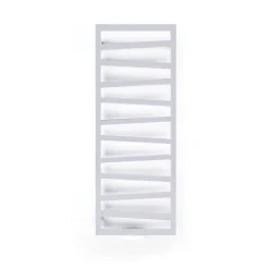 Matisere Sèche-serviette chauffage central blanc de 1310mm de haut et 500mm de large. - 490 Watt - ZIG1310/500ZXB