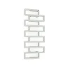 Matisere Sèche-serviette eau chaude blanc de 655mm de haut et 400mm de large - 316 Watt - BOO655/400ZXB