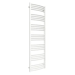 Matisere Sèche-serviette eau chaude blanc de 1860mm de haut et 600mm de large - 937 Watt - LEN1860/600SXB