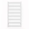 Sèche-Serviettes Eau Chaude|Matisere Sèche-serviette eau chaude blanc de 910mm de haut et 400mm de large - 295 Watt - VIV910/400SXB
