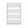 Matisere Sèche-serviette eau chaude blanc de 760mm de haut et 500mm de large - 412 Watt - ALE760/500ZXB