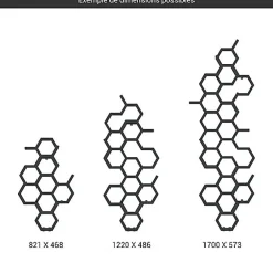 Sèche-Serviettes Eau Chaude|Matisere Sèche-serviette eau chaude noir de 502mm de haut et 1126mm de large - 317 Watt - HEX502/1126YLN