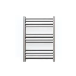 Matisere Sèche-serviette eau chaude gris de 660mm de haut 400mm de large - 241 Watt - FIO660/400SXRGR