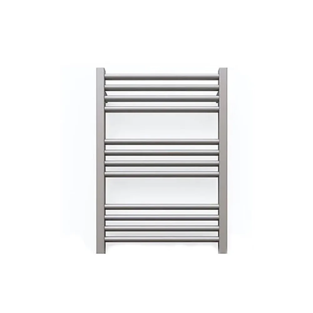 Matisere Sèche-serviette eau chaude gris de 660mm de haut 400mm de large - 241 Watt - FIO660/400SXRGR