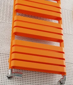 Sèche-Serviettes Eau Chaude|Matisere Sèche-serviette eau chaude orange de 1695mm de haut/600mm de large - 1410 Watt - WAR1695/600TSX2003