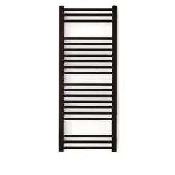 Sèche-Serviettes Eau Chaude|Matisere Sèche-serviette eau chaude noir de 760mm de haut et 500mm de large - 320 Watt - BON760/500SXN