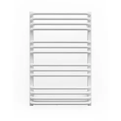 Matisere Sèche-serviette eau chaude blanc de 760mm de haut et 500mm de large - 412 Watt - ALE760/500SXB