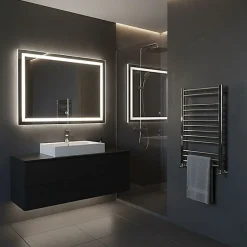 Sèche-Serviettes Eau Chaude|Matisere Sèche-serviette eau chaude chromé de 760mm de haut / 500mm de large - 246 Watt - BON760/500SXCRO