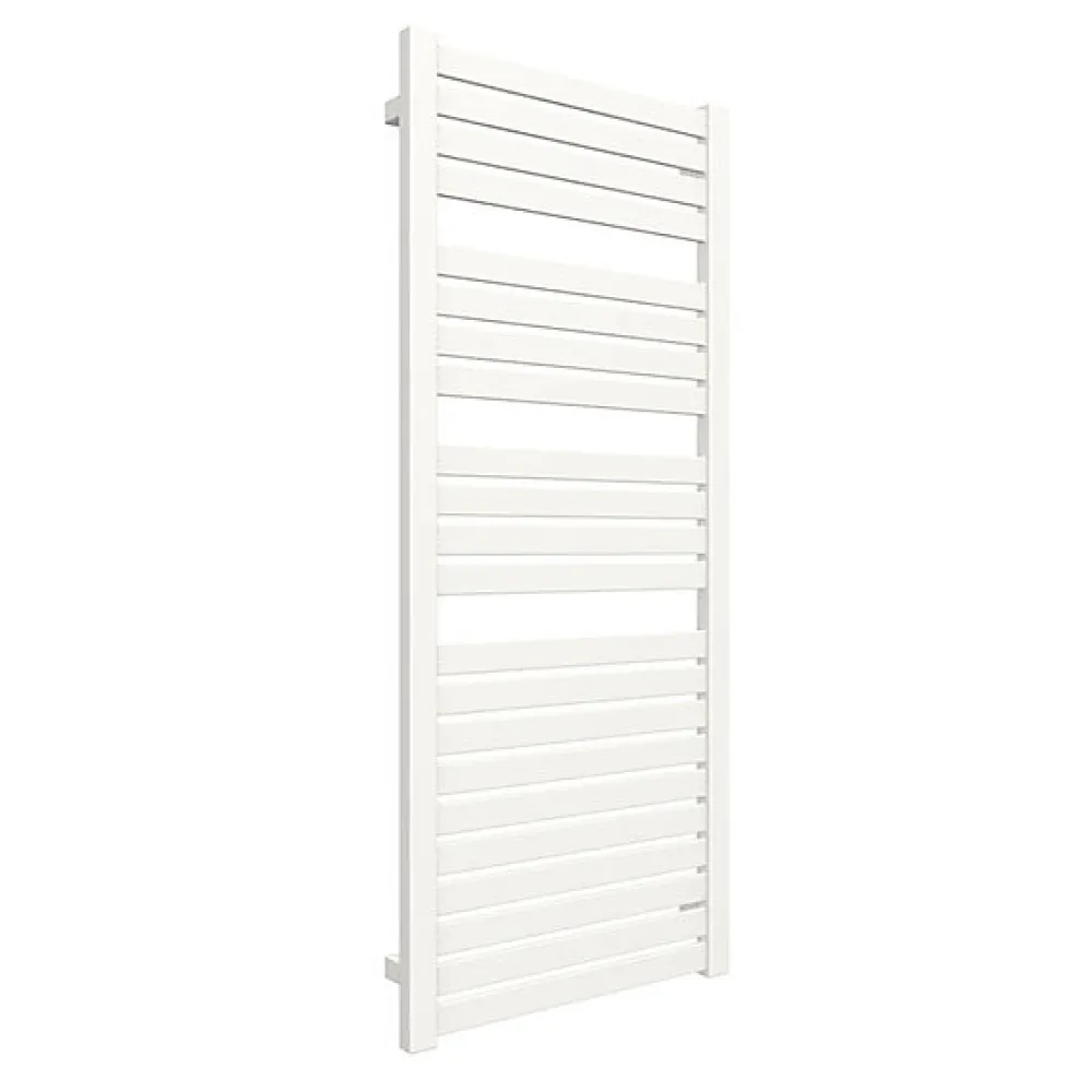 Matisere Sèche-serviette eau chaude blanc de 1260mm de haut et 540mm de large - 605 Watt - MAN1260/540SXB