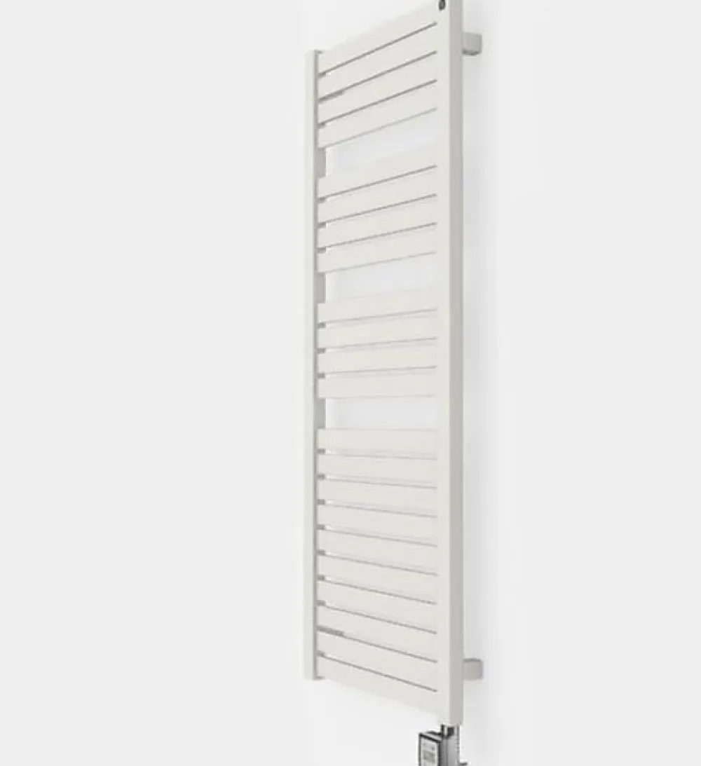 Matisere Sèche-serviette eau chaude blanc de 1260mm de haut et 540mm de large - 605 Watt - MAN1260/540SXB