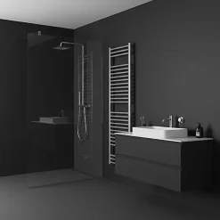 Matisere Sèche-serviette eau chaude chromé de 1510mm de haut et 600mm de large - 510 Watt - BON1510/600SXCROK