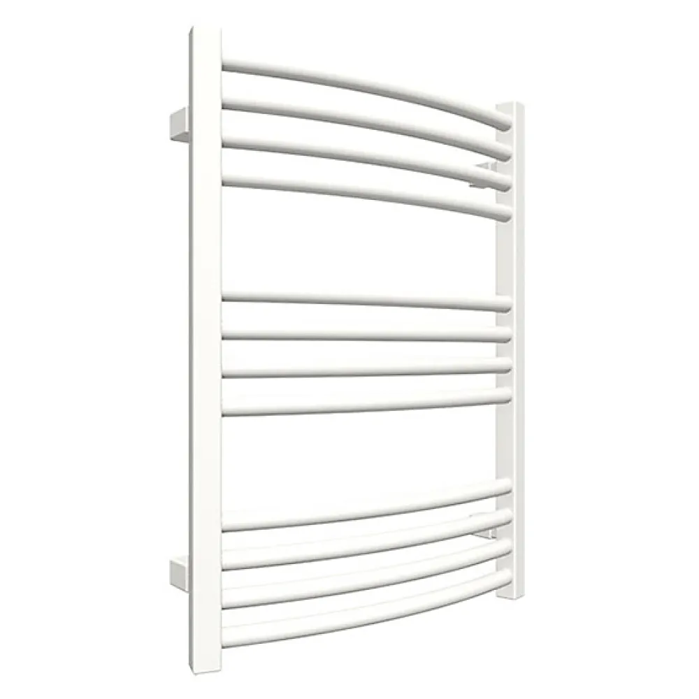 Matisere Sèche-serviette eau chaude blanc de 900mm de haut et 600mm de large - 460 Watt - LEN900/600PZXB