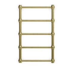 Matisere Sèche-serviette eau chaude laiton brossé de 1540mm de haut/504mm de large - 273 Watt - RET1540/504SXBBS