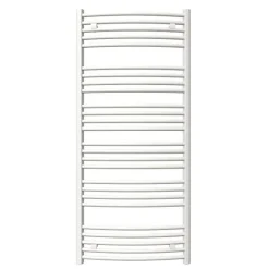 Matisere Sèche-serviette eau chaude blanc de 786mm de haut et 500mm de large - 389 Watt - DOM786/500SXB