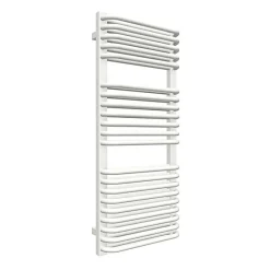 Sèche-Serviettes Eau Chaude|Matisere Sèche-serviette eau chaude blanc de 1260mm de haut et 640mm de large - 1173 Watt - TYT1260/640SXB
