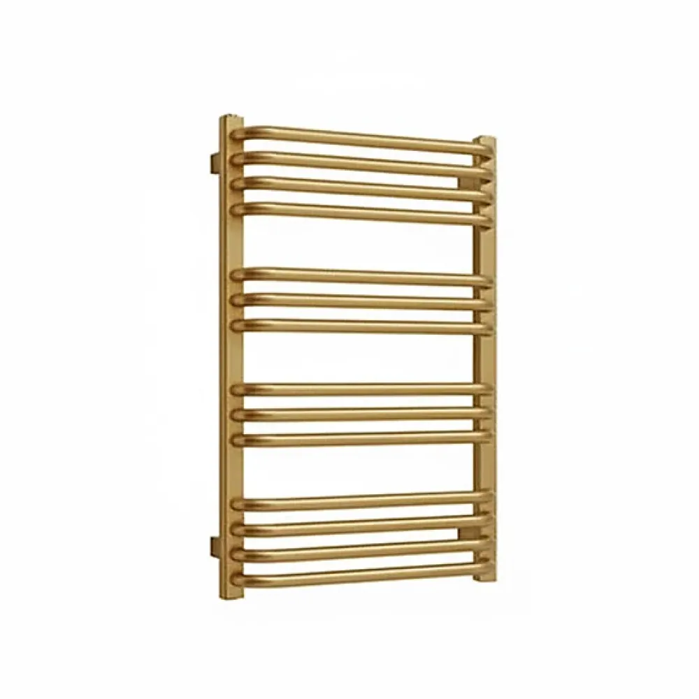 Matisere Sèche-serviette eau chaude doré de 760mm de haut et 300mm de large - 257 Watt - ALE760/300SXBRA