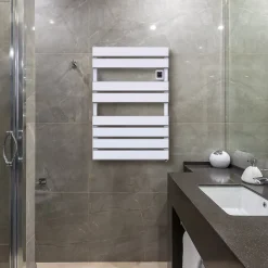 Sannover  Sèche-Serviette Electrique Mural Omiros Plat Sannover 500 W Blanc