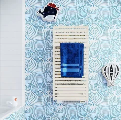 Sèche-Serviettes Soufflant|Matisere Sèche-serviette électrique blanc de 1320mm de haut et 600mm de large - 800 Watt - CIT1320/600E8BBLO