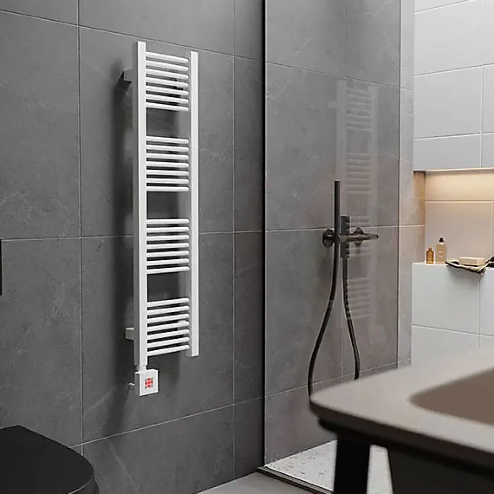 Sèche-Serviettes Électrique|Matisere Sèche-serviette électrique blanc - (HxL) 460x230mm - 100 Watt - 100 Watt - MIK460-230E1B