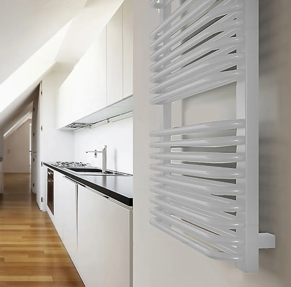 Matisere Sèche-serviette électrique blanc de 1020mm de haut et 540mm de large - 800 Watt - TYT1020/540E8BBLO