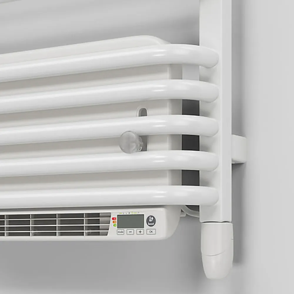 Sèche-Serviettes Soufflant|Matisere Sèche-serviette électrique blanc de 1580mm de haut et 500mm de large - 800 Watt - ALE1580/500E8BBLO