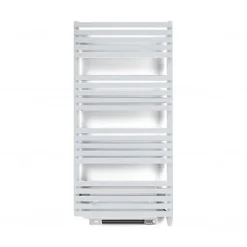 Matisere Sèche-serviette électrique blanc de 1185mm de haut et 600mm de large - 1000 Watt - QUA1185/600SE8BBLO