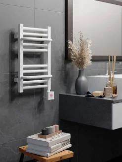 Sèche-Serviettes Électrique|Matisere Sèche-serviette électrique blanc programmable - HxL 500x300mm - 120 Watt - LIM500/300E1BP